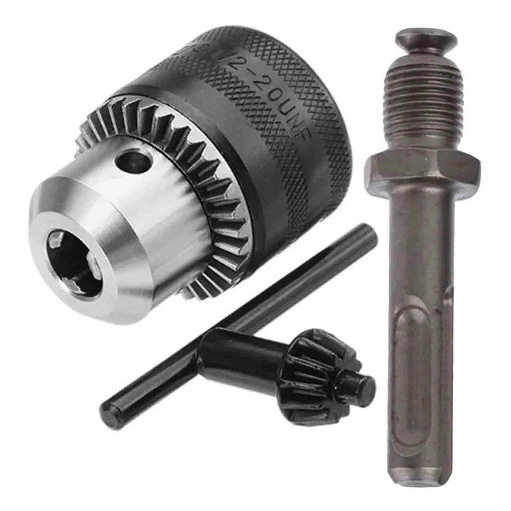 Adaptador SDS Plus Mandril 1/2 Polegada Engate Rápido para Furadeira e Martelete