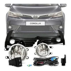 Kit Farol De Milha Corolla 2017 2018 2019 Botao Original