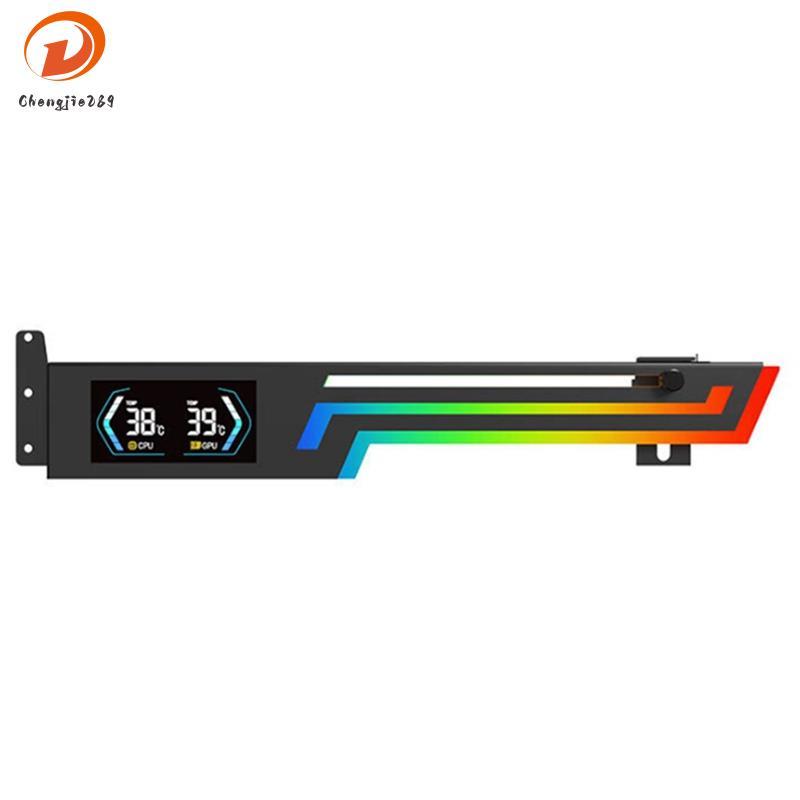 [Novo C] Z-X6 Suporte Para Placa Gráfica Display De Temperatura 5V 3PIN AURA SYNC Altura Ajustável