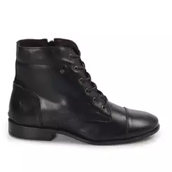 Bota Feminina Perlatto Luna Couro Preto - LUN688E-VTPLU01