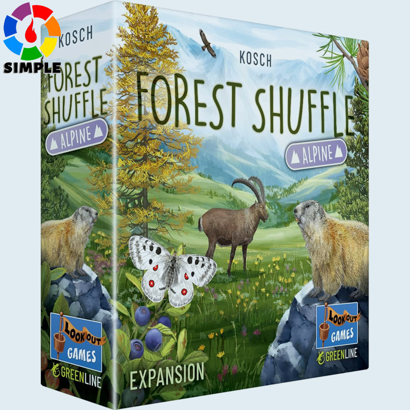 Games Forest Shuffle Alpine Card Game Expansion - 36 New Cards for Enhanced Gameplay! Adds New Species & Trees