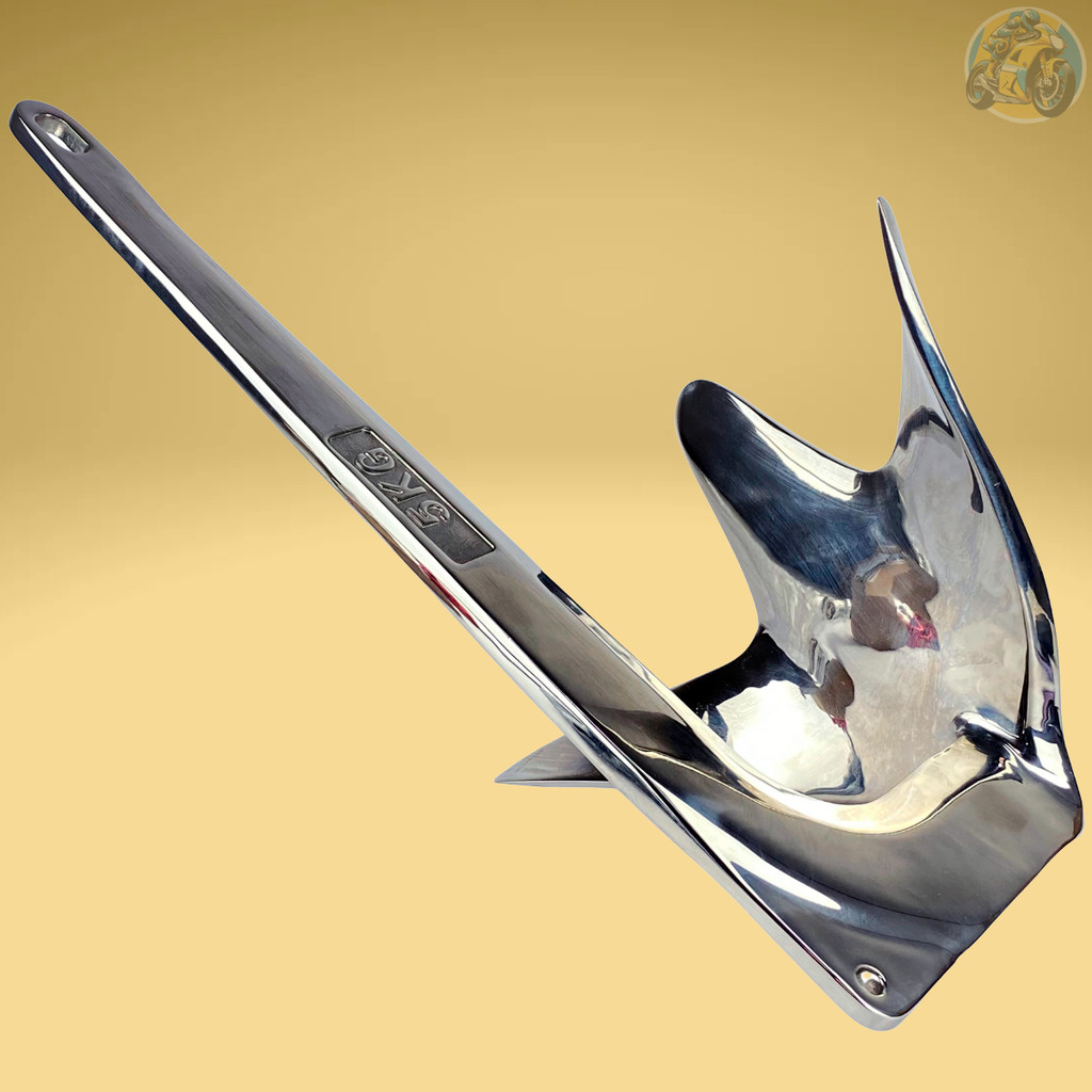 Âncora Bruce 5kg Aço Inox 316 Barco Lancha Jet Ski Barco Jet Ski