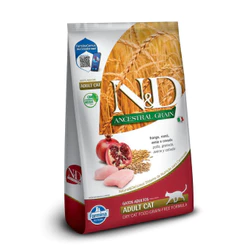 Ração NeD Ancestral para Gatos Adultos de Todas as Raças Sabor Frango, Romã, Aveia e Cevada 400g