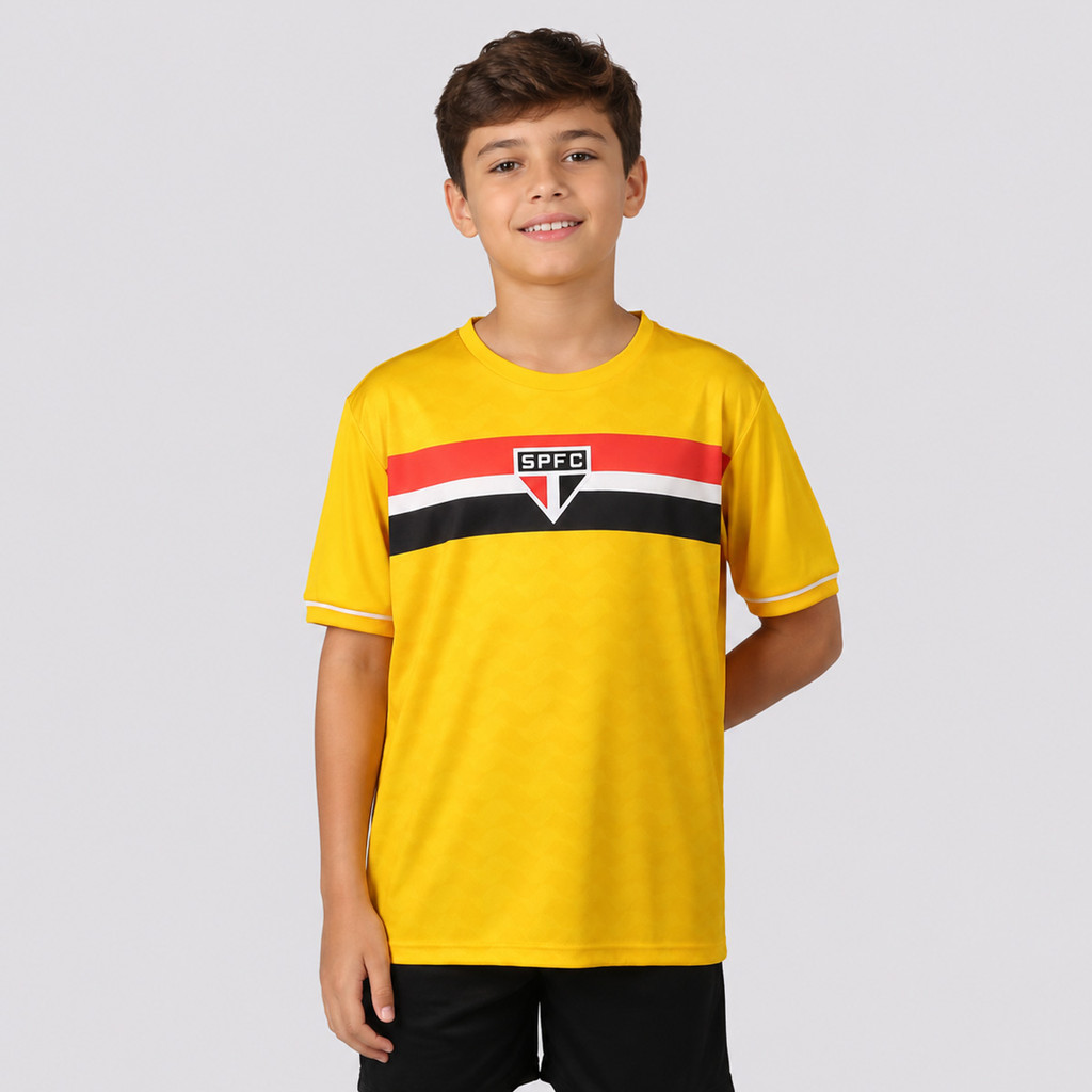 Camisa São Paulo Fábula Infantil Amarela