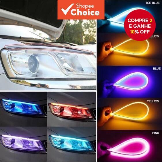 1 Pçs Tira LED 30CM 45CM 60CM Luz De Circulação Diurna À Prova Dwaterproof Água DC12V Fonte Do Carro Estacionamento Nevo