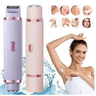 Depilador Elétrico Feminino Recarregável Removedor De Pêlos Navalha Dupla em Oferta na Shopee