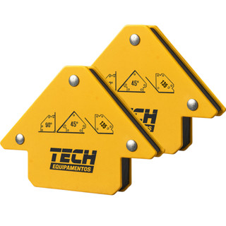 kit 2 Esquadro Magnético TECH 12kg Solda Multiângulos 30° 45° 135° Aço Reforçado Dupla Face em Oferta na Shopee