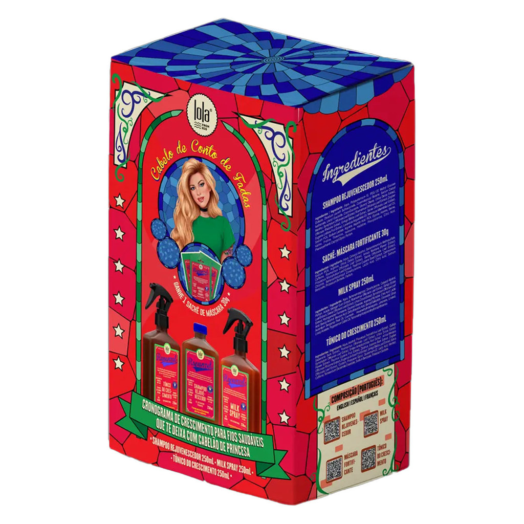 Kit Cronograma de Crescimento Lola Cosmetics Rapunzel Ed2025 em Oferta na Shopee