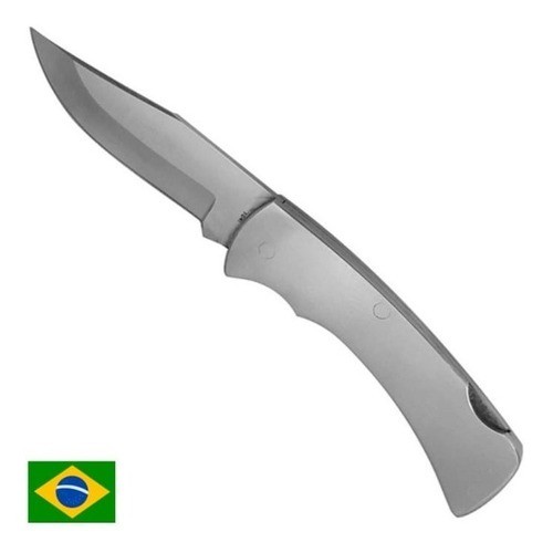 Canivete Profissional Aço Inox Estilo Zebu com Trava para Pesca e Caça