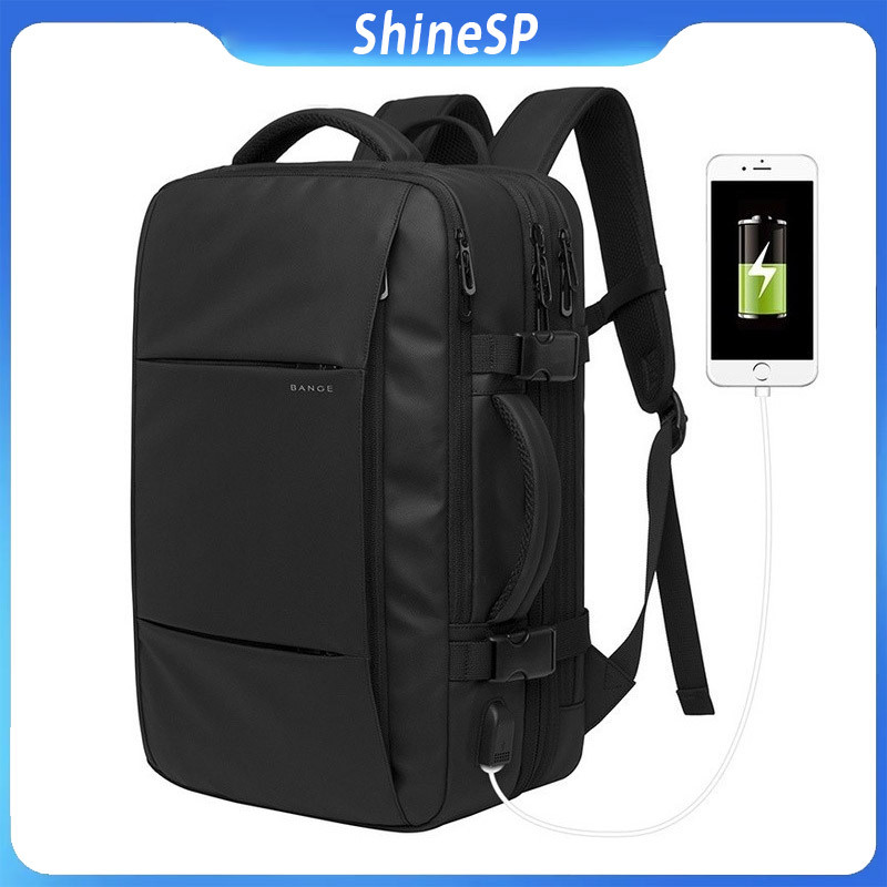 Mochila Mala Viagem De Bordo Executiva Expansível Até 45l  Alta qualidade em Oferta na Shopee