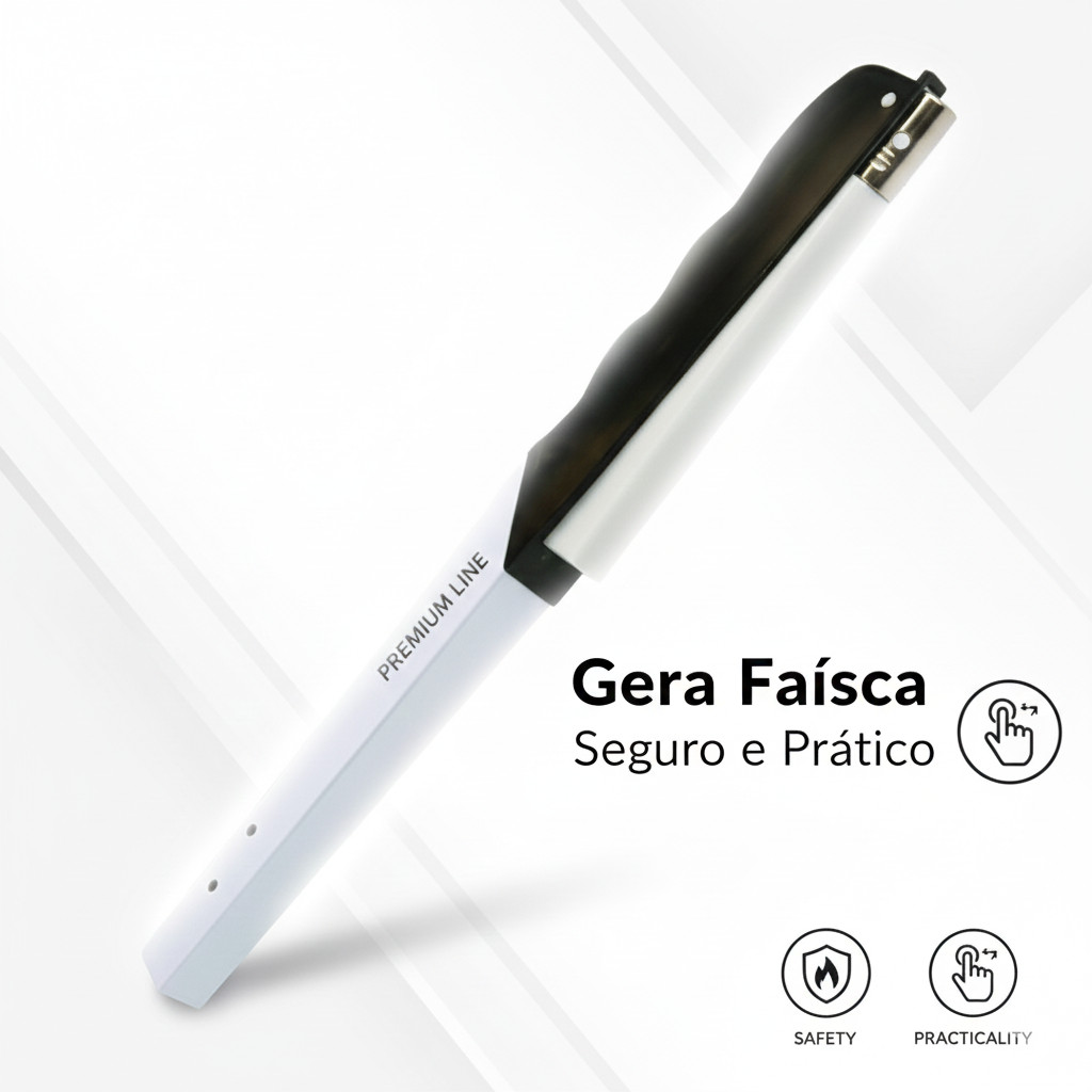 1 ou 2 Acendedores de Fogão Gera Faísca com Botão – Modelo Premium - Kit c/ 2 pague menos!