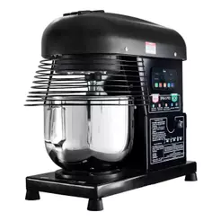 Batedeira Industrial Maná 5L 10 Velocidades Tacho em Inox 3 Batedores 1000W Preta Bivolt – BPM-05