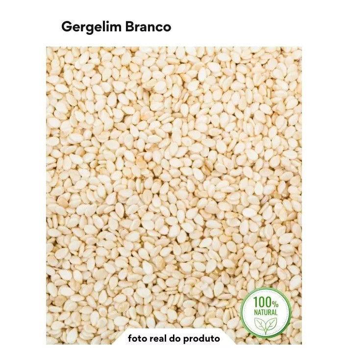 Gergelim Branco Despeliculado Sem Casca Natural Premium