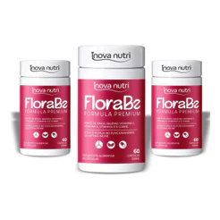 Kit 3 Florabe Suplemento Saúde Intima Flora Feminina 60 Cáps