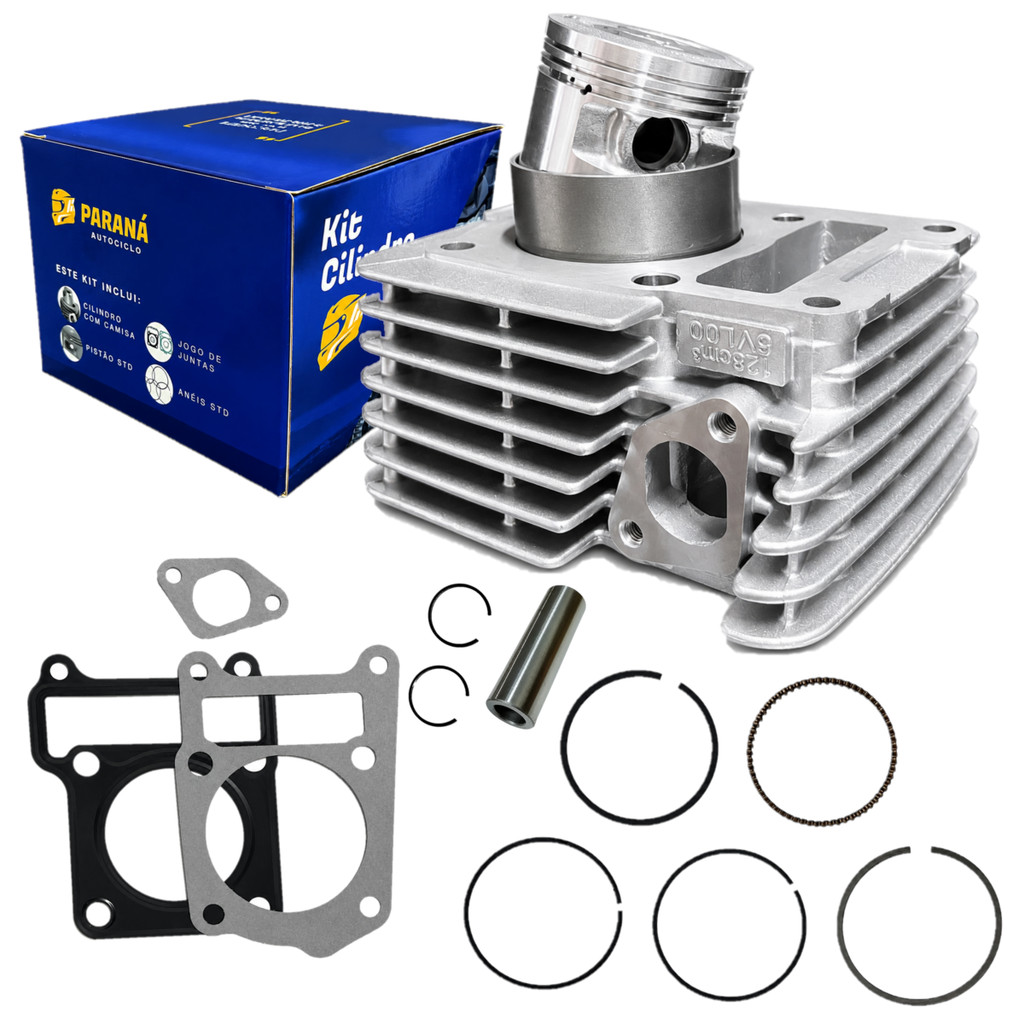 KIT CILINDRO YBR 125 2000 A 2016 FACTOR YBR 125 2009 A 2016 XTZ 125 2003 A 2016 XTZ 125X 2009 A 2016 TTR 125 2000 A 2016