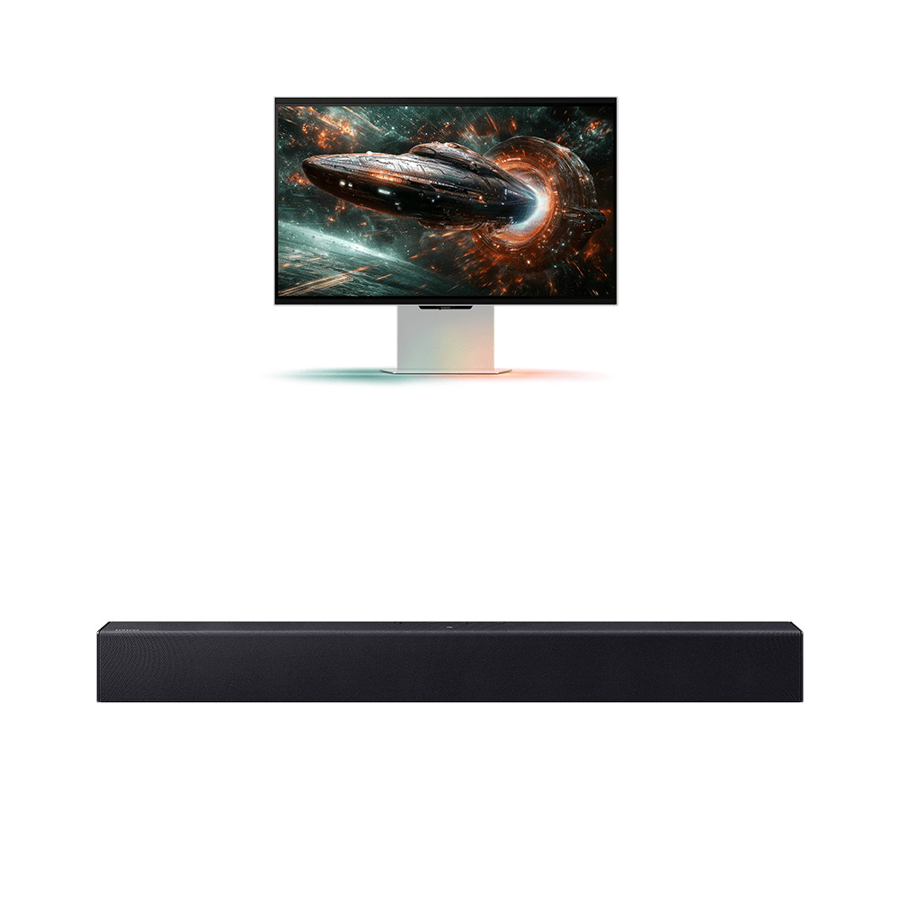 Monitor Odyssey 3D 27" 4k + Soundbar HW B400F