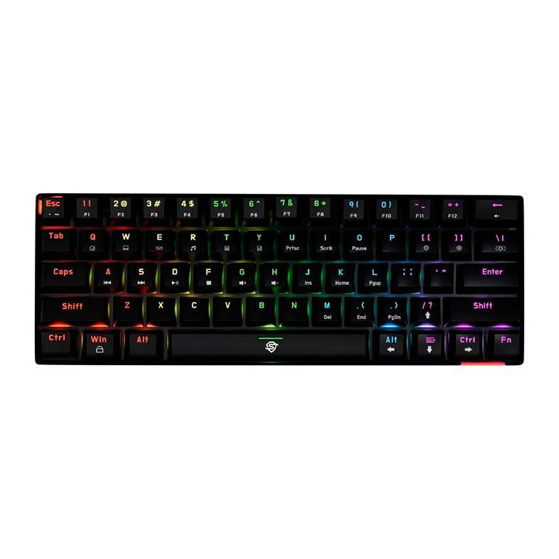 Teclado Mecanico Solid Gear Diamond 60, Rainbow, Switch Outemu Vermelho, Preto, T-200