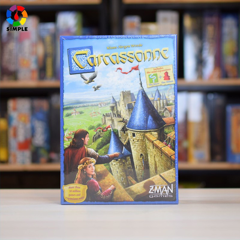 Carcassonne Board Game 2-5 Players Cards Game For Party Family Friends Easy To Play With