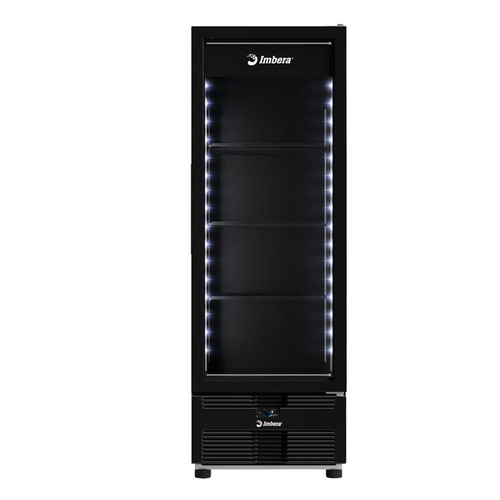 Congelador Vertical Imbera 597 Litros Porta de Vidro Full Black EVZ21 Max