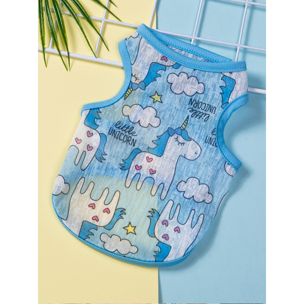 Roupas de cachorro protetor solar colete estilo fino verão Teddy Bichon Pomeranian filhote de cachorro gato animal de es