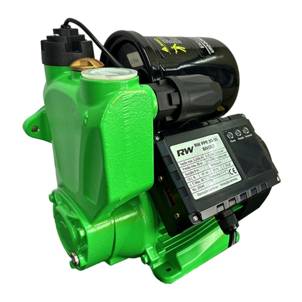 Bomba Pressurizador Periférico Água Rowa Rw PPR 30-30 Aquecedor A Gás Automático Para Casa Bivolt