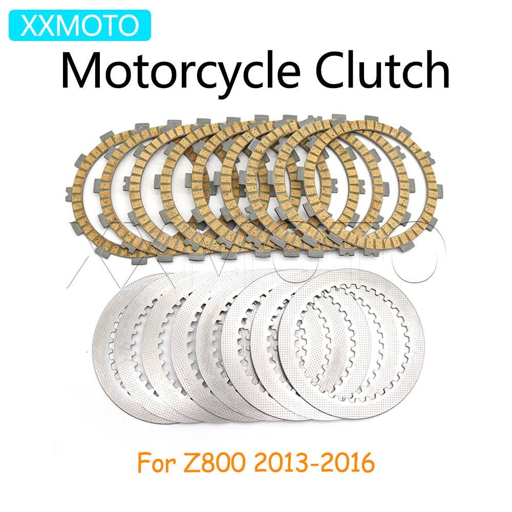 Para Kawasaki Z800 2013 2014 2015 2016 Z 800 Motocicleta Z800 Placas De Embreagem Aço Fricção Kits Disco