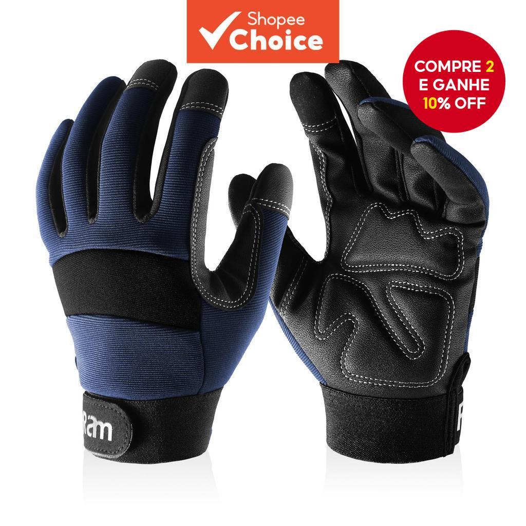 Par de Luvas de Trabalho para Homens e Mulheres, com alta destreza, tela sensível ao toque e excelente aderência.