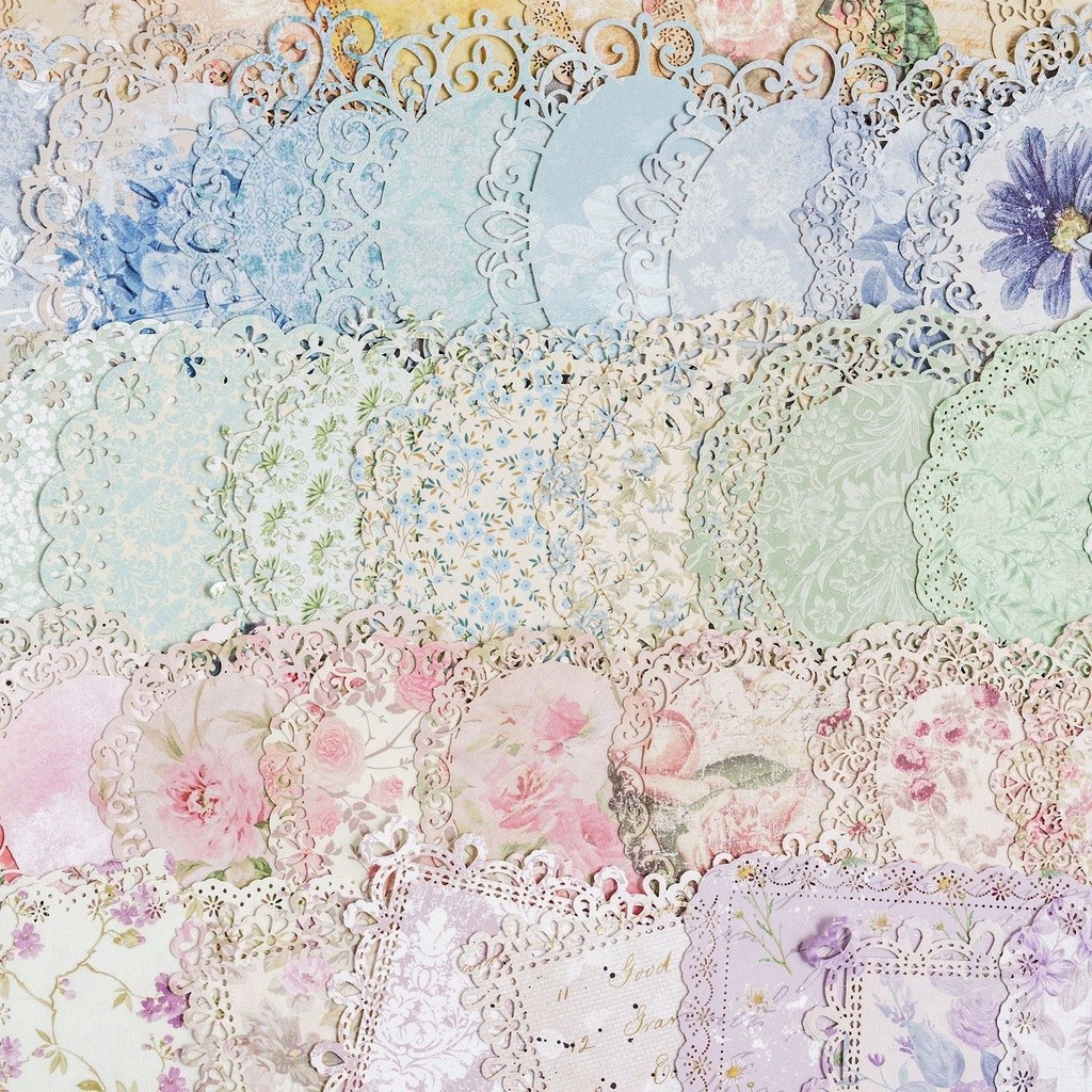 10 Pçs Papel De Renda Decorativo Scrapbooking Para Lixo Diário Kit Álbum Planejador DIY Artesanato Enfeite