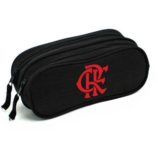 Estojo Duplo Flamengo Preto em Oferta na Shopee