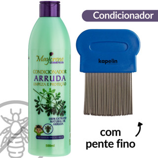Condicionador Arruda Contra Piolho/Lêndeas + Pente Fino Aço em Oferta na Shopee