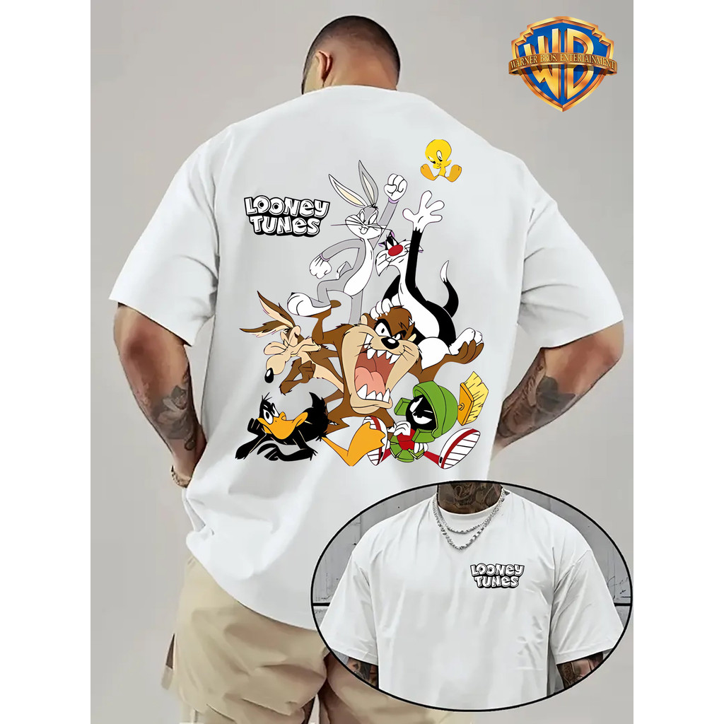 Camiseta Unissex Estampa Looney Tones, camiseta casual de verão, Alta Qualidade, Promoção Envio Rápido
