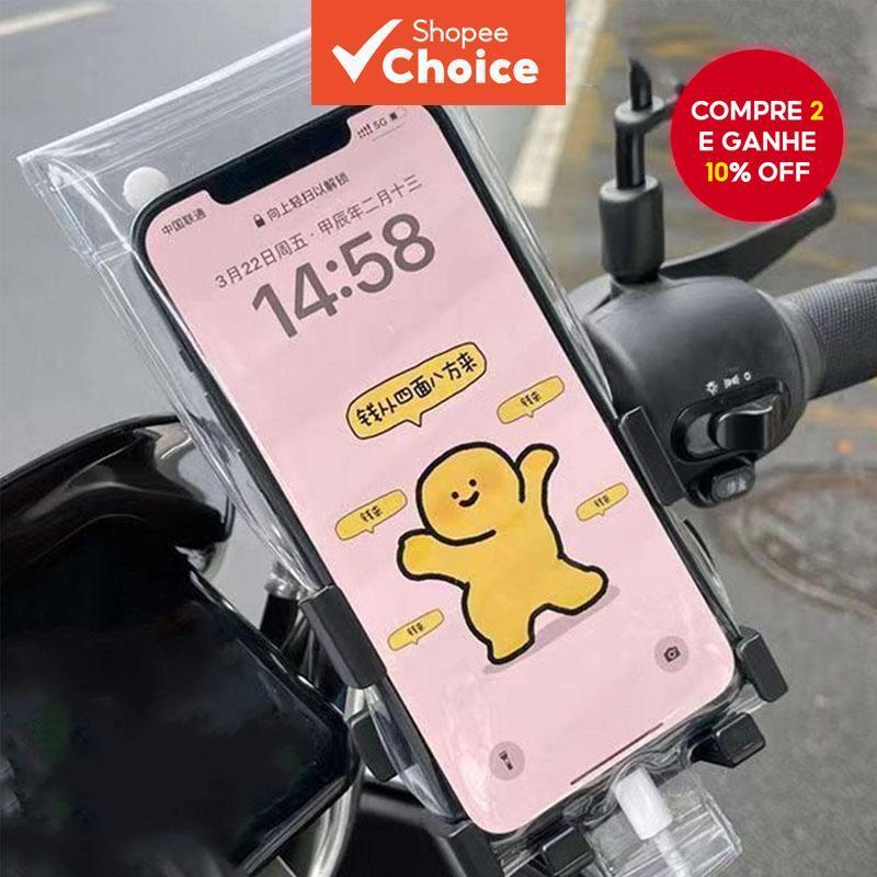 Capa De Telefone Recarregável À Prova D'água Para Entrega-Bolsa Protetora Com Tela Sensível Ao Toque Bateria Integrada