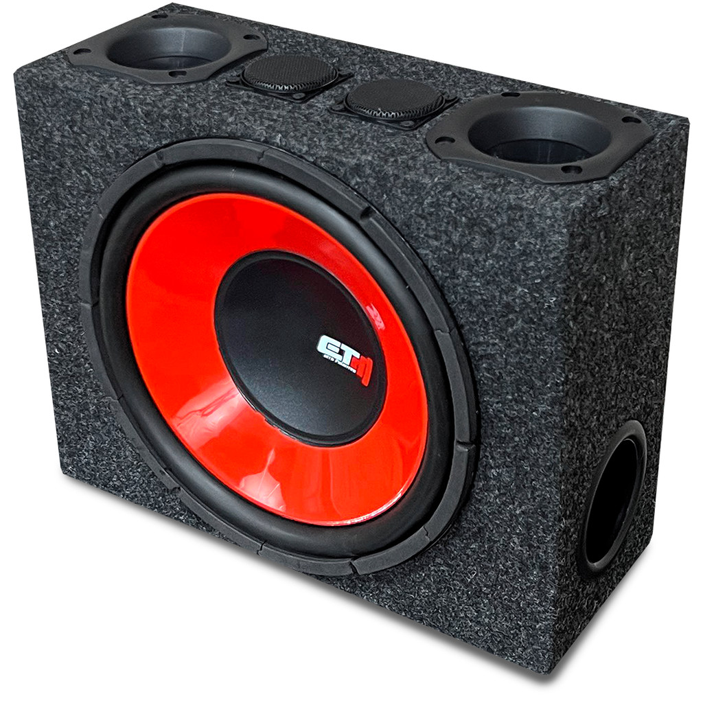 Caixa Trio Slim 12 Subwoofer ETM Tweeters e Drivers – Som Automotivo Pequena e Potente Porta Mala em Oferta na Shopee