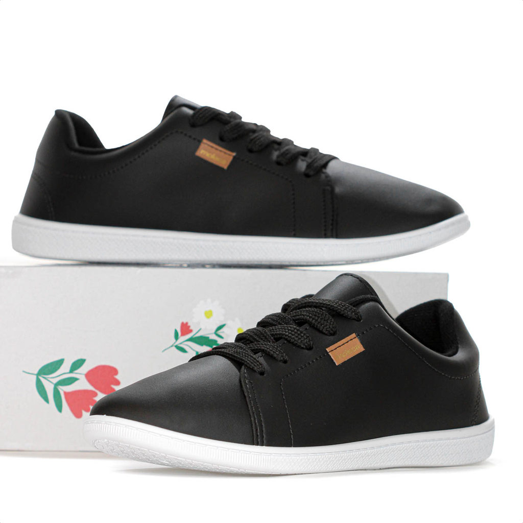 Tênis Moleca Napa Sardenha Neo Slim Preto - Feminino