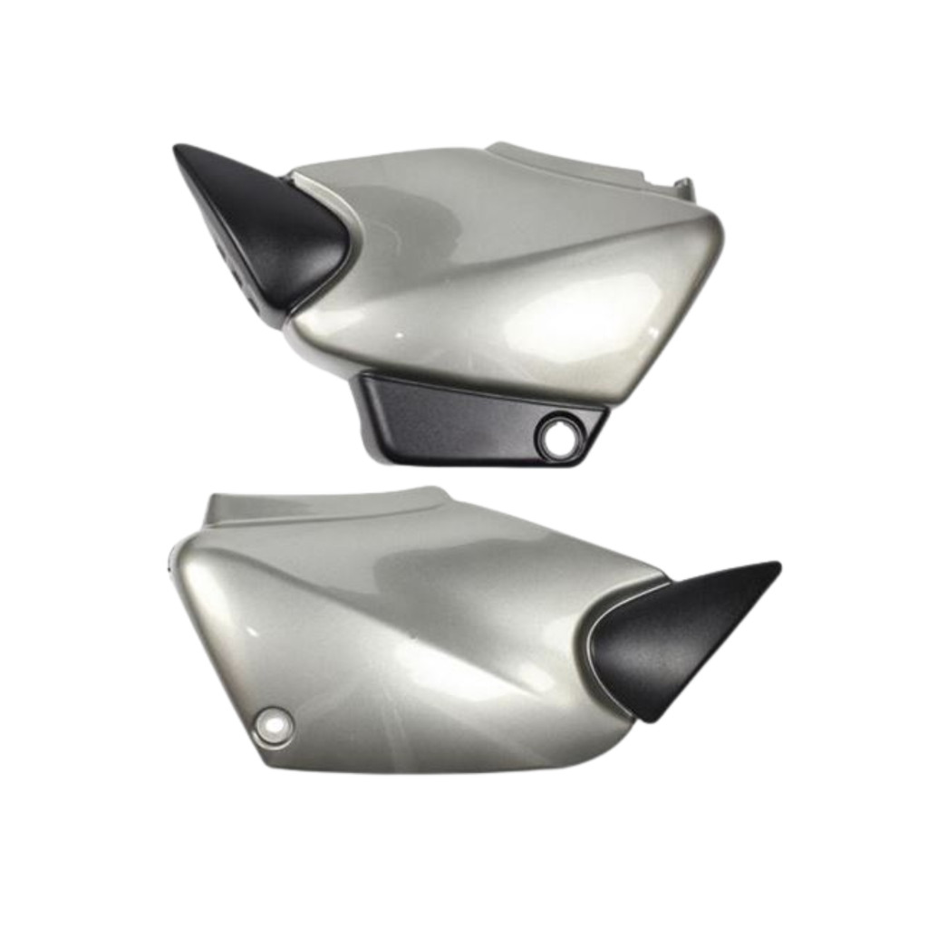 TAMPA LATERAL EM ABS CINZA TORNADO TITAN 125 2000 ATÉ 2001