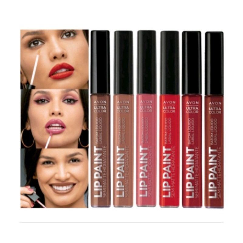 Batom Líquido Lip Paint Ultra Color Semi Matte Hidratante Avon
