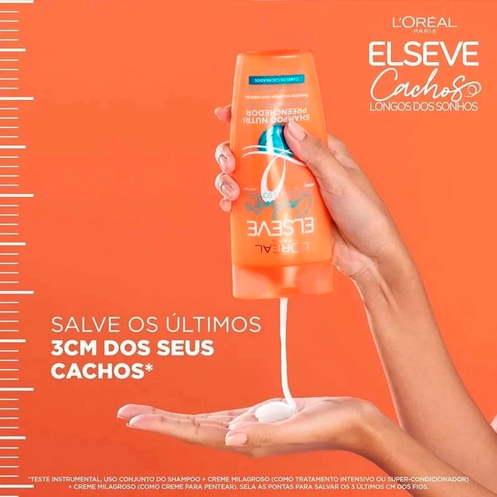 Detalhes do Kit Elseve Shampoo 375ml + Condicionador 170ml Cachos Longos Dos Sonhos