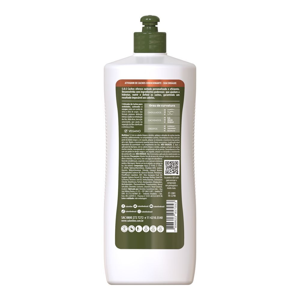 Detalhes do Ativador De Cachos Salon Line Azeite De Oliva 1L