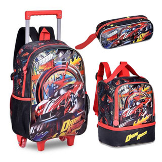 Kit Mochila Infantil Dark Racer Carro Lancheira e Estojo Clio em Oferta na Shopee