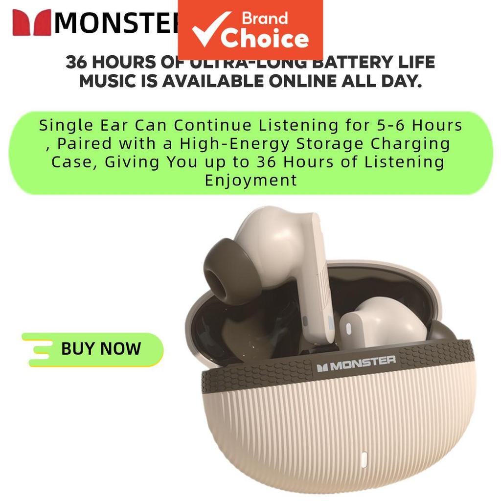  Fones de Ouvido Bluetooth Sem Fio Monoprice, Fones de Ouvido para Escritório e Esportes, Fones TWS, Som HiFi Stereo em