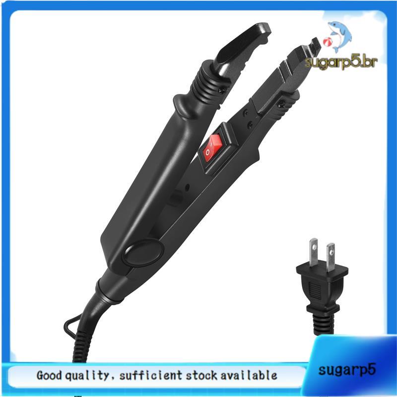 Extensão Do Cabelo Ferro Queratina Ferramentas De Ligação Fusão Conector Calor Máquina Temperatura Preto Eua Plug