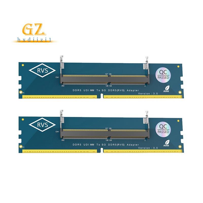 [gzhxdiizi1] 2 Pcs Laptop SO DDR5 RAM Para Desktop DDR5 U-DIMM Adaptador Conversor De Cartão De Memória PC Card