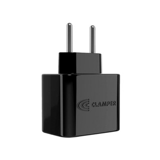 Protetor contra surtos iCLAMPER Pocket 2P 10A LCF(DPS) - bivolt - 10 amperes, 2 pinos - Preto