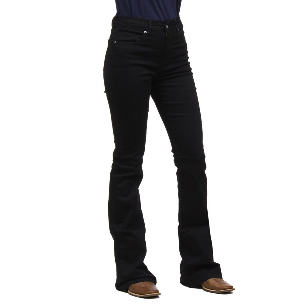 Calça Feminina Boot Cut Preta Tassa 39324