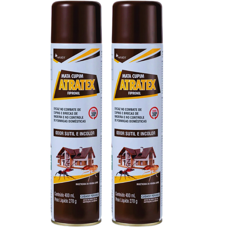 Atratex Extermina Cupim 2x400ml Protege Madeira Incolor Haxea