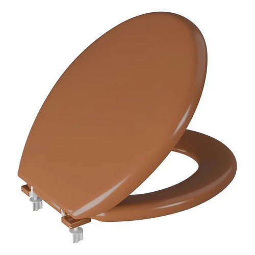 Assento Sanitário Almofadado Caramelo Clar  Astra Tpk/as*cm2 Caramelo Claro