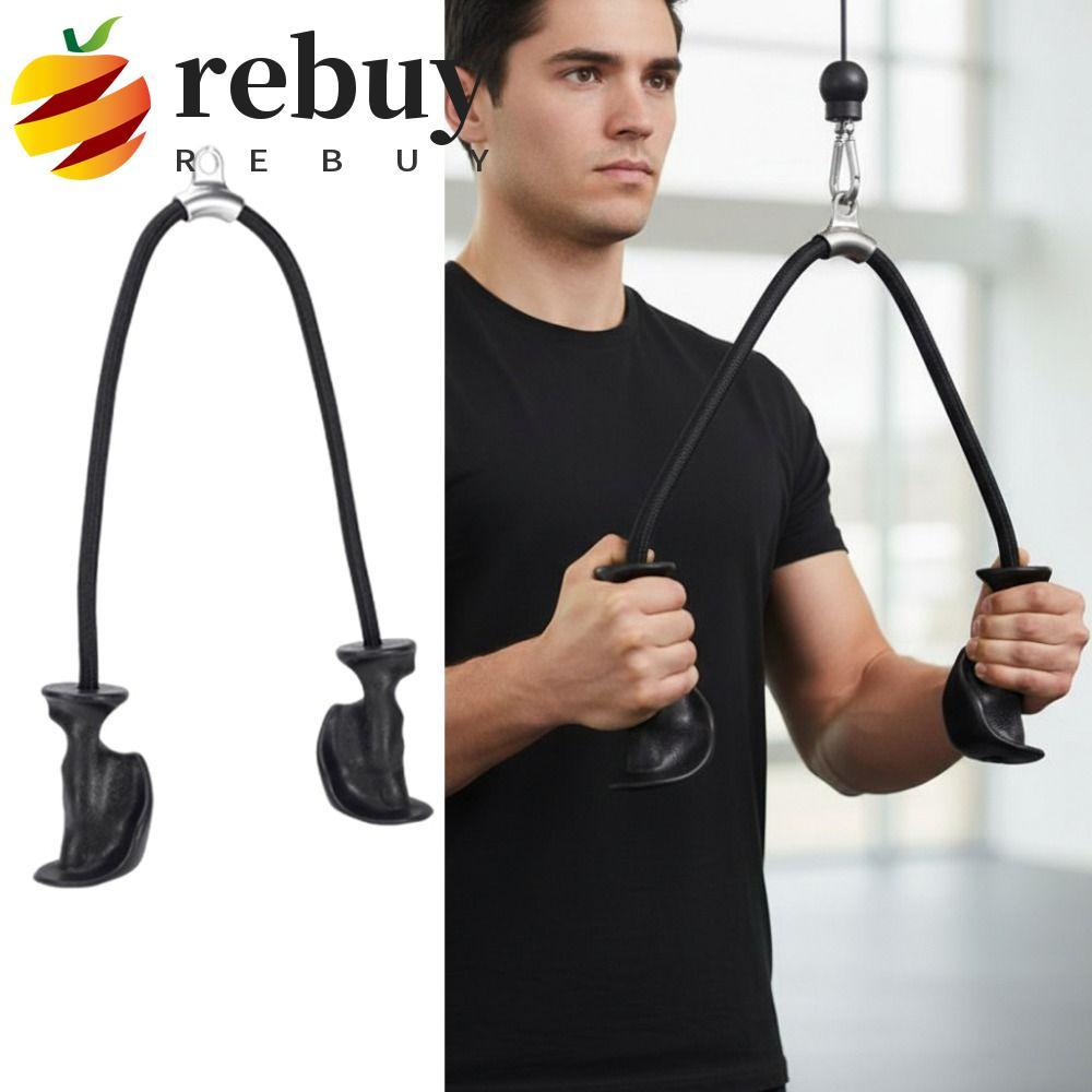 REBUY1 Corda De Tríceps , Tração De Fitness Antiderrapante De Alça Dupla Pórtico Ergonômico