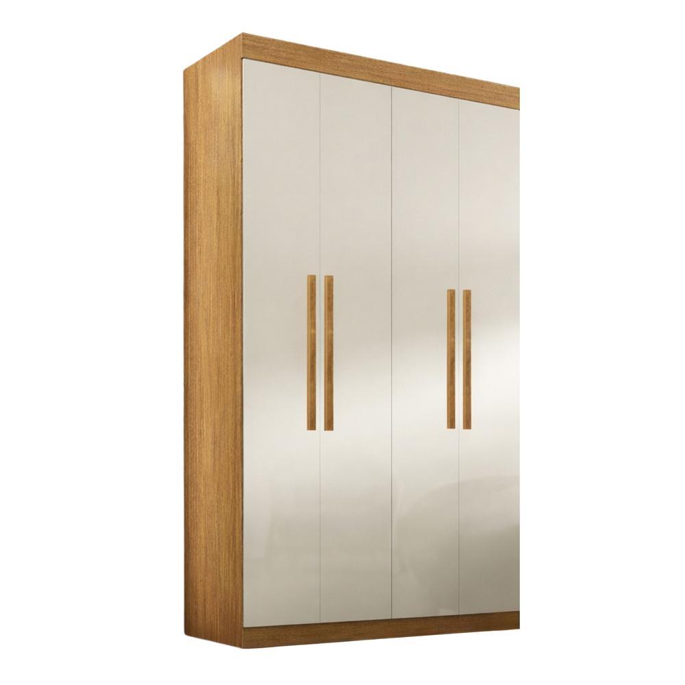 Modulo de Guarda Roupas Para Quarto 4 Portas e 2 Gavetas Madrid Maxel