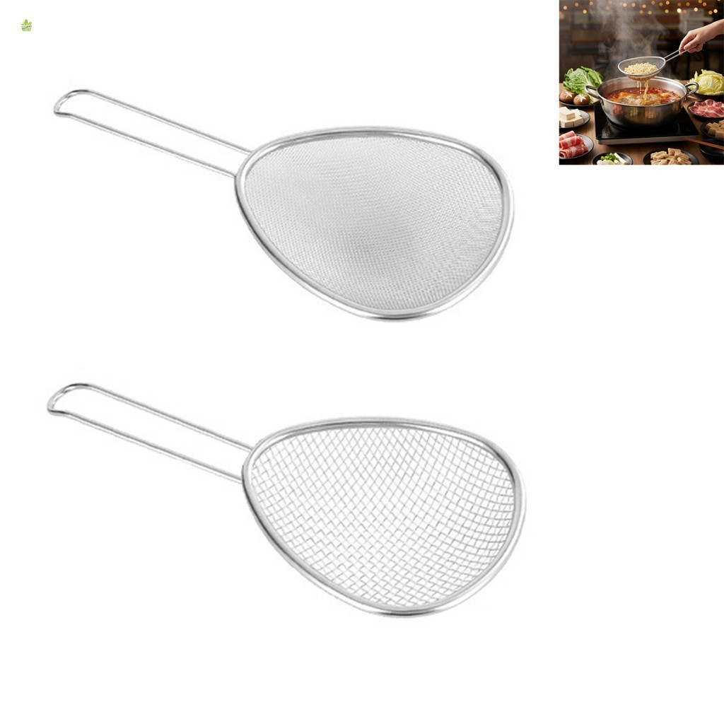 Colher De Filtro De Aço Inoxidável 304 , Malha Fina , Panela Quente , Macarrão , Ferramenta De Cozinha