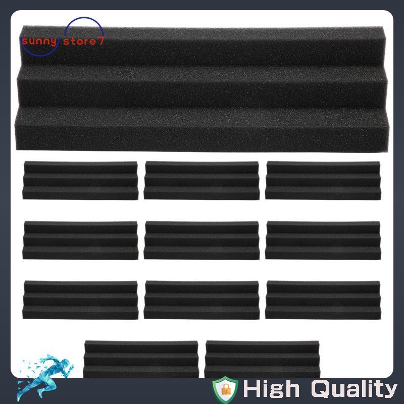 [Best S] 12Pcs Painéis Acústicos Armadilha Canto Estúdio Espuma Almofada De Isolamento Acústico Painel De Parede Bloco D